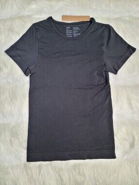 SKIMS Soft Smoothing Seamless T-shirt Black Eclipse Women XS NEW